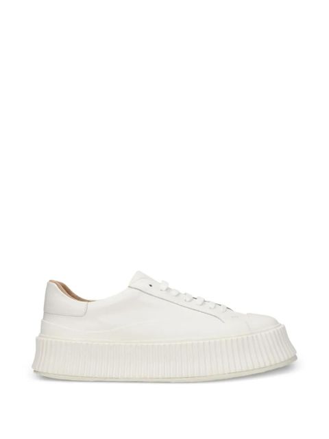 Jil Sander platform leather sneakers - White - zdjęcie produktu nr 1