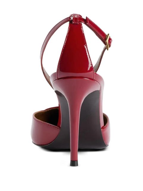 Giuseppe Zanotti 85mm T-strap pointed-toe pumps - 002 RED - zdjęcie produktu nr 2