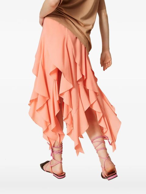 TWINSET ruffled skirt - Orange