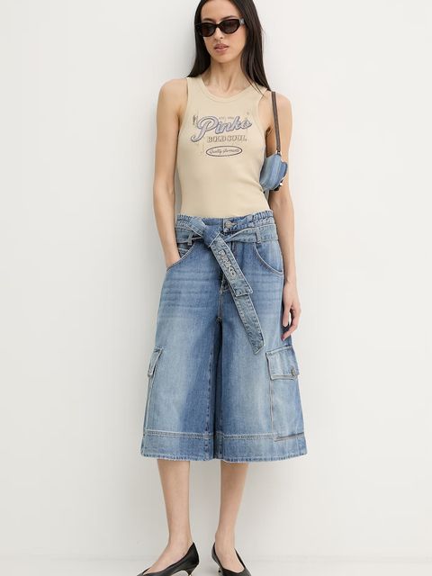 Pinko top damski bawełniany z elastanem - zdjęcie produktu nr 1