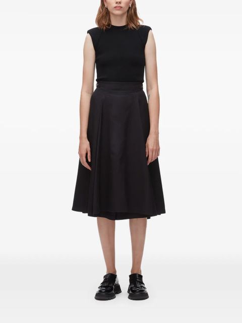 3.1 Phillip Lim belted A-line midi skirt - Black