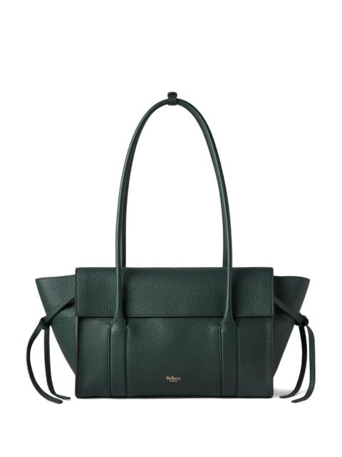 Mulberry small Soft Bayswater grain-leather tie-detail shoulder bag - Green - zdjęcie produktu nr 1
