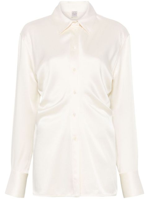 TOTEME slouch-waist shirt - White - zdjęcie produktu nr 1