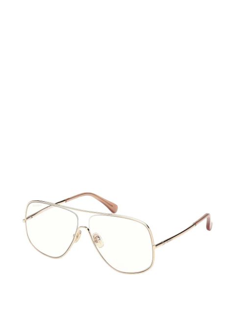 Max Mara Eyewear pilot-frame glasses - Gold - zdjęcie produktu nr 2