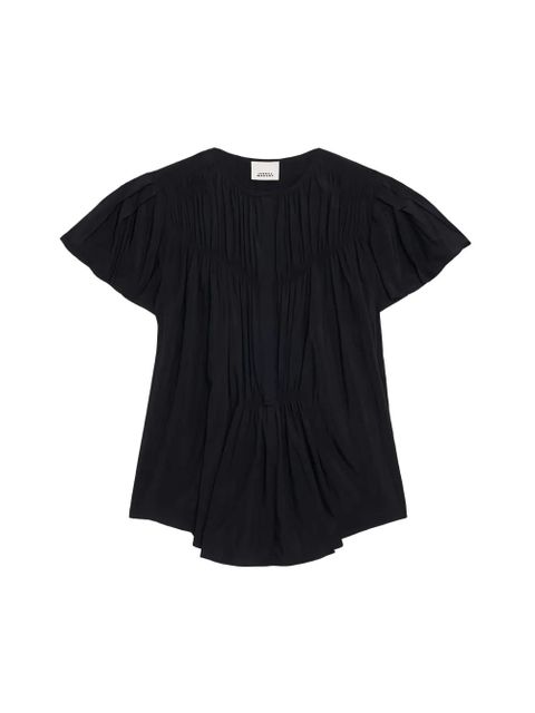 ISABEL MARANT gathered-sleeve blouse - Black - zdjęcie produktu nr 2