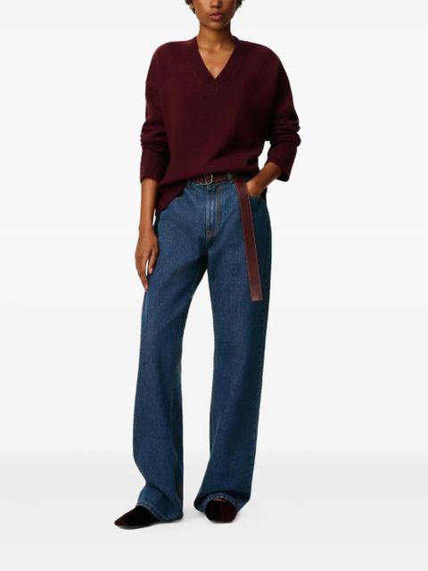 AMI Paris cotton wide-leg jeans - Blue - zdjęcie produktu nr 2