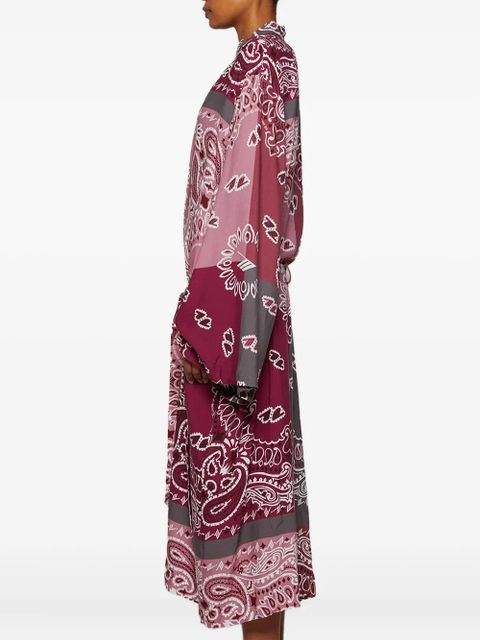 The Attico bandana-print kimono - Red