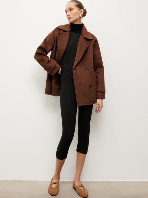 Answear.LAB baleriny zamszowe kolor beżowy - zdjęcie produktu nr 1