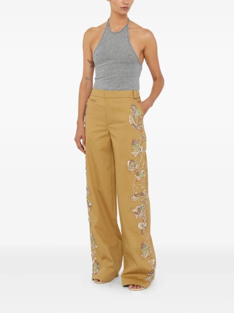 Christopher Esber halterneck cashmere top - Grey