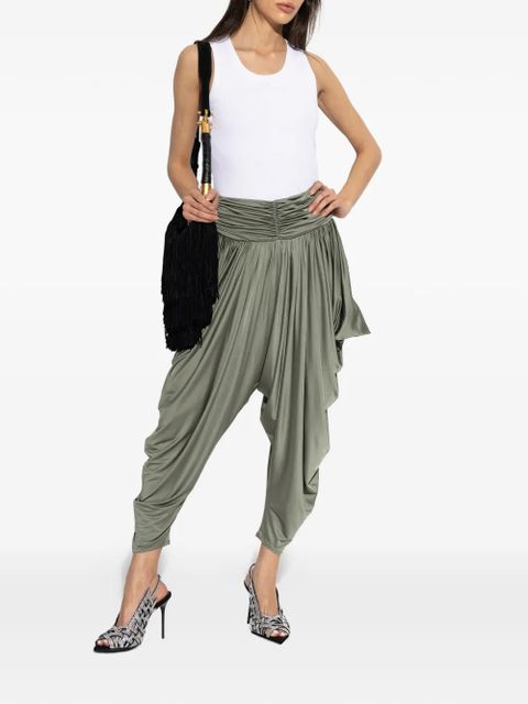 Balmain ruched trousers - Green - zdjęcie produktu nr 2