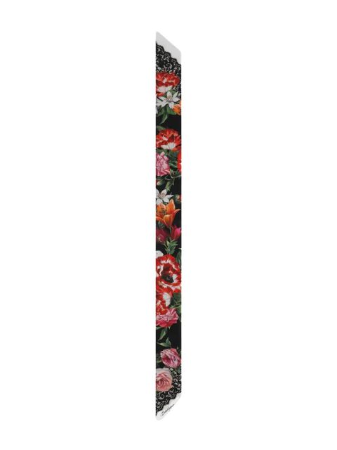 Dolce & Gabbana floral-print headscarf - Black - zdjęcie produktu nr 1