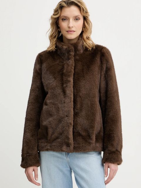 Guess kurtka LUNA kolor brązowy przejściowa W5BL64 W3920 - zdjęcie produktu nr 1