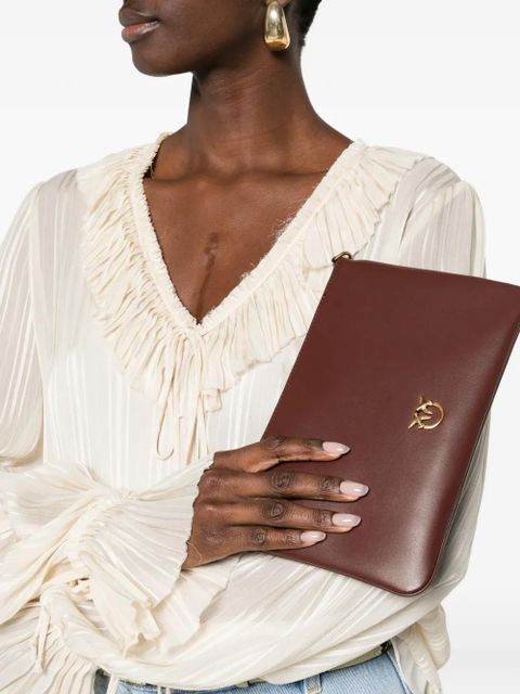 PINKO Love Flat Classic clutch - Red - zdjęcie produktu nr 2