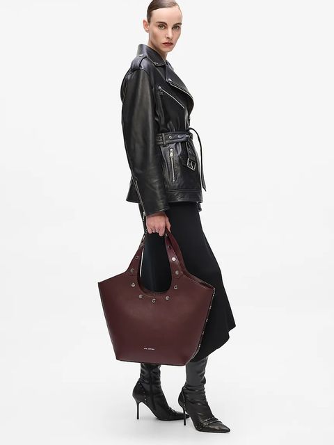 Karl Lagerfeld torebka K/ROCKY kolor bordowy A4W30120