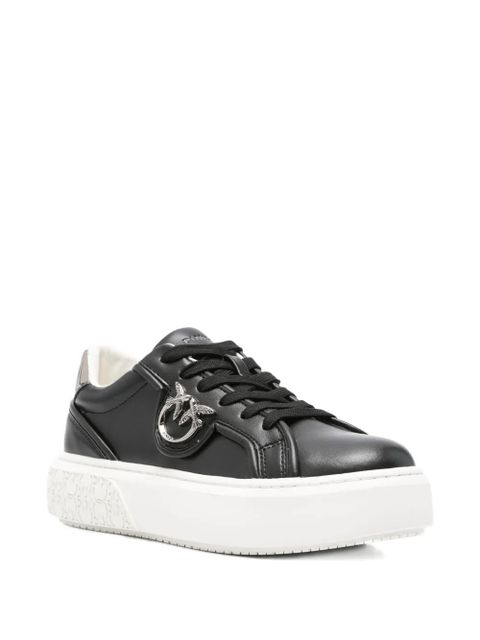 PINKO logo-detail platform sneakers - Black
