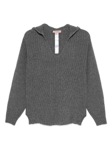 TWINSET ribbed jumper - Grey - zdjęcie produktu nr 1