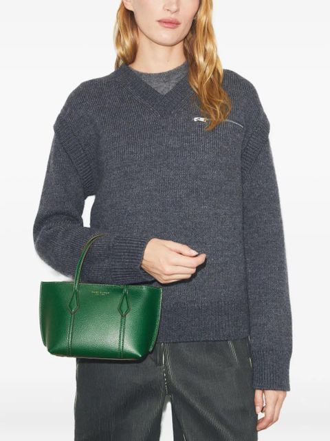 Tory Burch Perry topstitch mini bag - Green - zdjęcie produktu nr 2