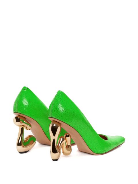 JW Anderson JW Bubble Heel leather pumps - Green