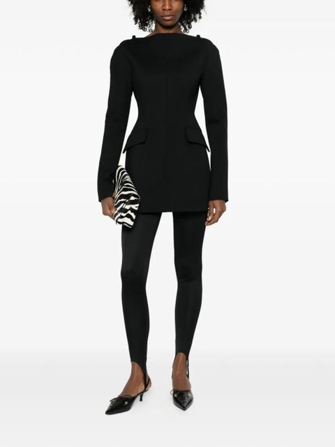 Sportmax Spxangus shoulder pad mini dress - Black - zdjęcie produktu nr 1