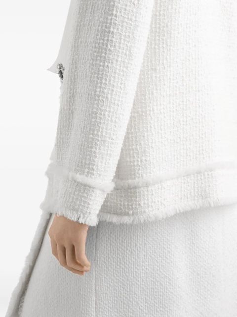 Dolce & Gabbana DNA single-breasted tweed jacket - White