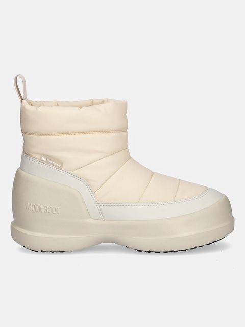 Moon Boot śniegowce MB MEZZALUNA PUFFY WP kolor beżowy 80D2500050 L002 - zdjęcie produktu nr 2