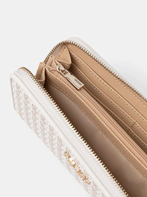 Guess portfel MIREMA damski kolor beżowy SWWG96 31146