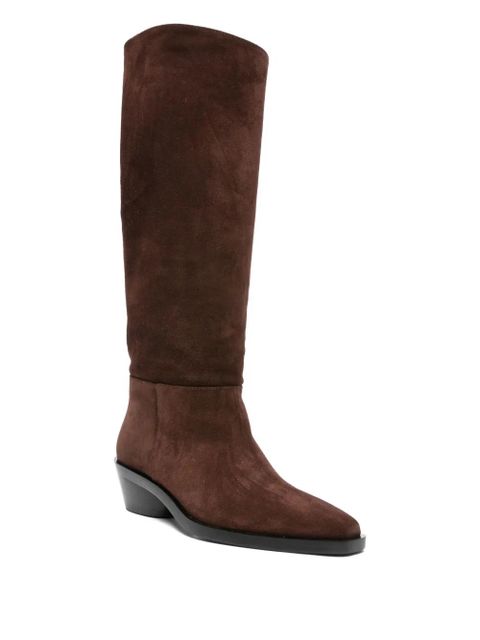 Proenza Schouler 40mm suede knee-high boots - Brown - zdjęcie produktu nr 2