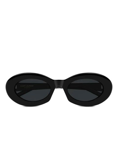 Saint Laurent Eyewear oval-frame sunglasses - Black - zdjęcie produktu nr 1