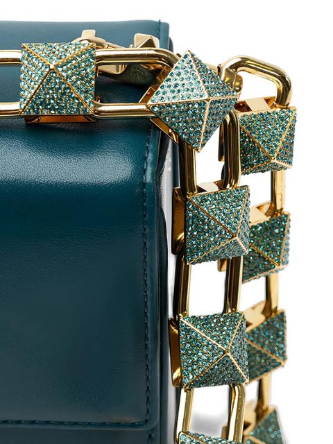 Valentino Garavani leather shoulder bag - Blue