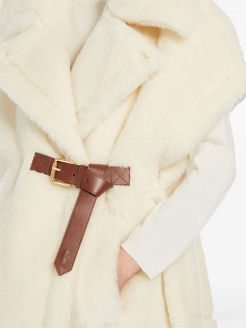 Max Mara belted short-sleeved gilet - Neutrals