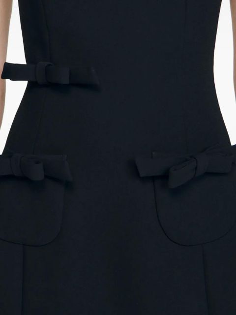 SANDRO bow pocket dress - Black