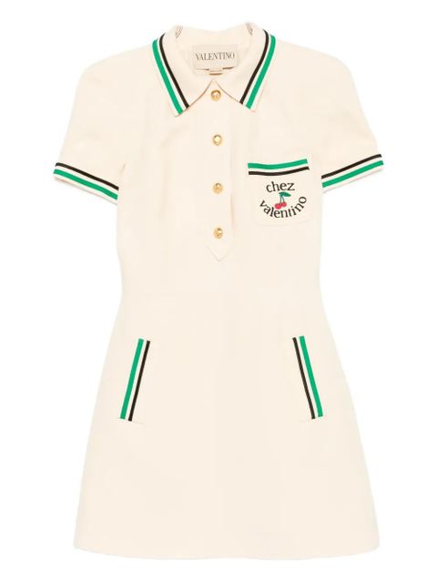 Valentino Garavani cherry-motif polo dress - Neutrals