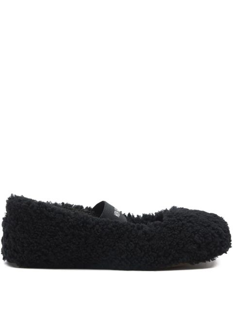 Moon Boot shearling ballerina flats - Black - zdjęcie produktu nr 1