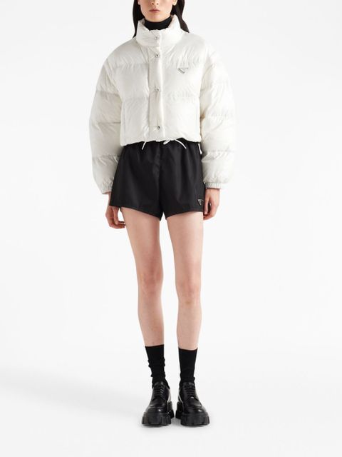 Prada Re-Nylon cropped down jacket - White - zdjęcie produktu nr 2