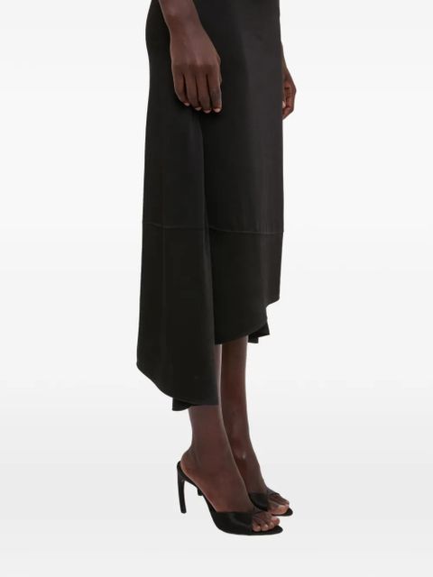 Victoria Beckham asymmetric midi skirt - Black