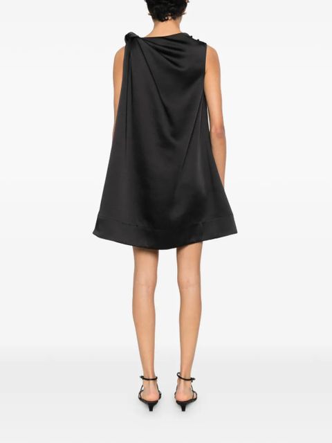 Eleh knot-detail mini dress - Black