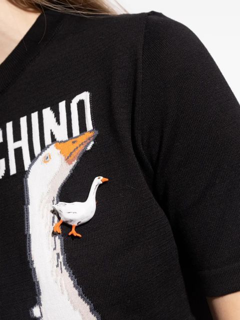 Moschino goose-shaped brooch - Gold - zdjęcie produktu nr 2