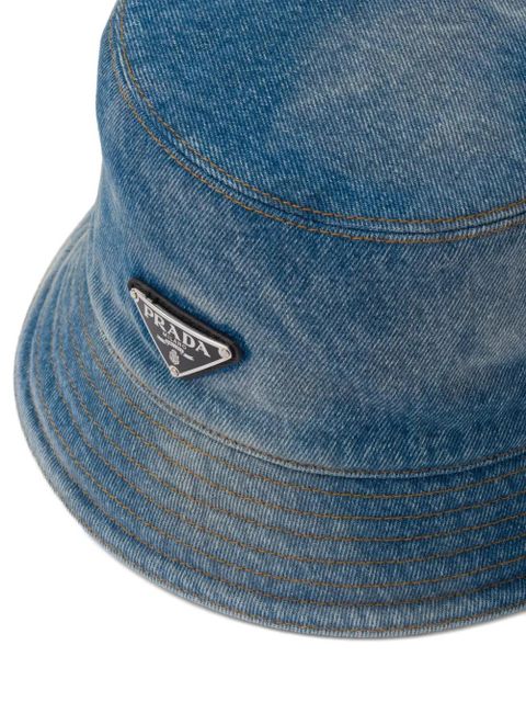 Prada denim bucket hat - Blue