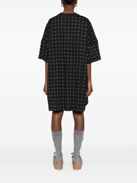 Moschino bear-print mini dress - Black