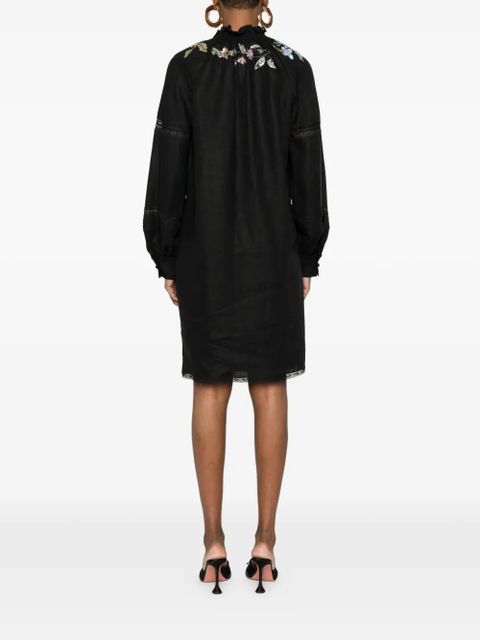 Valentino Garavani floral embroidered dress - Black