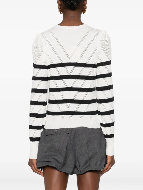 TWINSET striped sweater - White