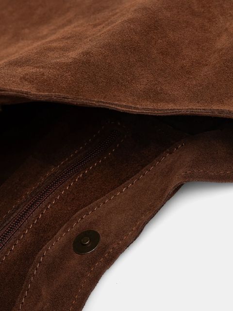 Answear.LAB torebka zamszowa kolor brązowy - zdjęcie produktu nr 2