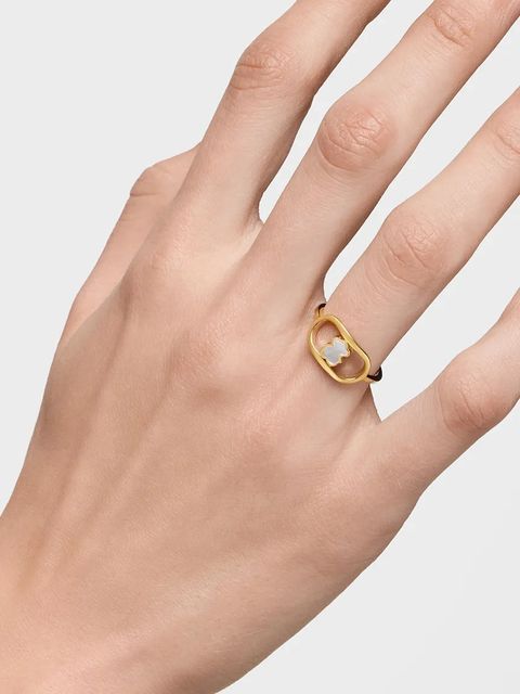 Tous pierścionek pozłacany