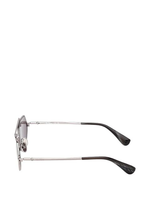 Max Mara Eyewear brow-bar geometric-shape sunglasses - Silver