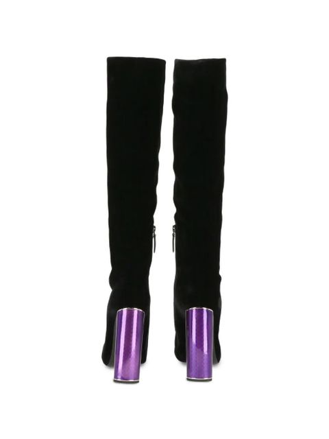 TOM FORD beaded-toe block-heel boots - Black