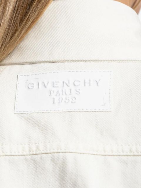 Givenchy button-fastening mini dress - White
