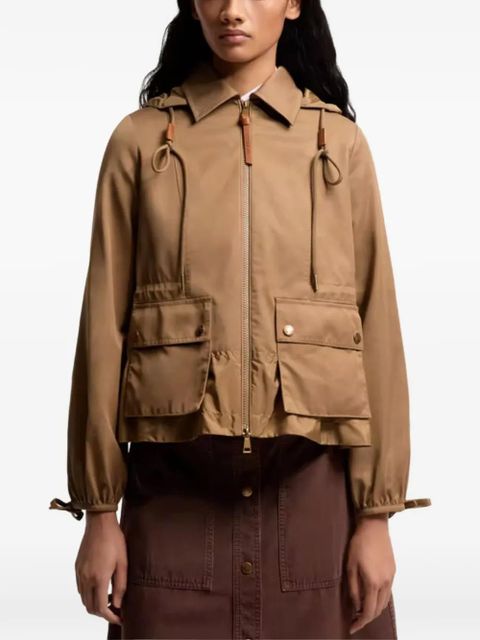 Moncler hooded front-pocket jacket - Neutrals - zdjęcie produktu nr 2