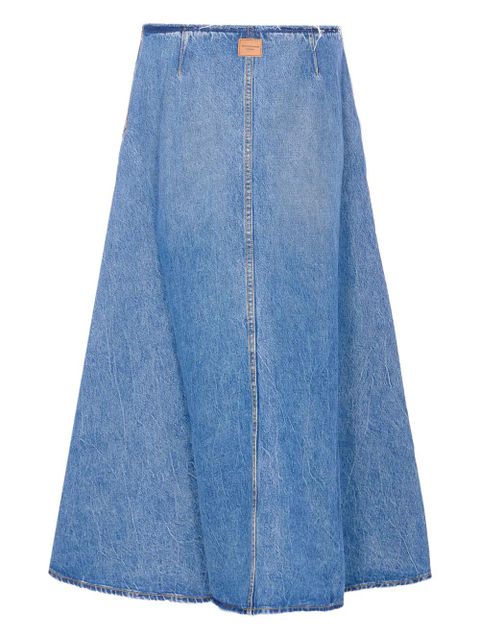 Alexander Wang A-line denim maxi skirt - Blue