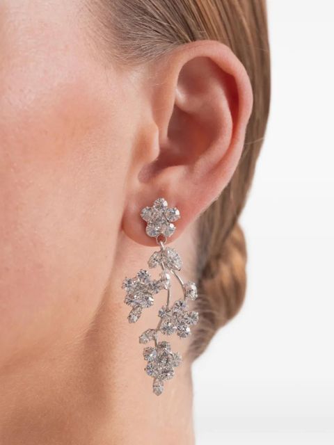 Jennifer Behr Adeline crystal-embellished earrings - Silver - zdjęcie produktu nr 2