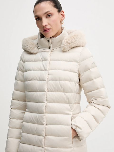 Geox kurtka puchowa BETTANIE kolor beżowy zimowa W5626H T3122